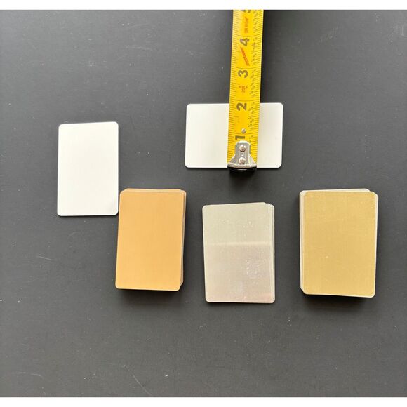 Sublimation Tag Blanks Lot 111 Pieces Aluminum Vinyl NWOT Crafts DYI - Picture 4 of 8